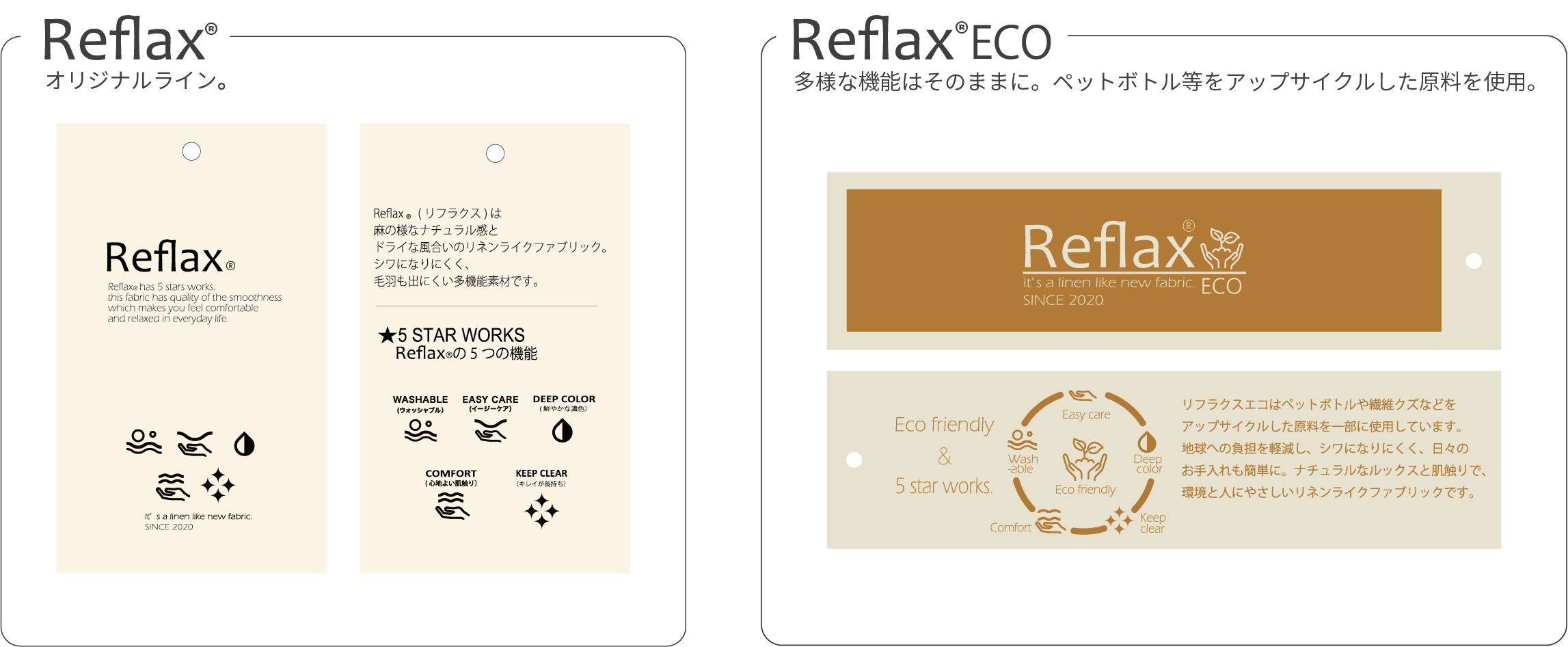 reflaxラベル見本